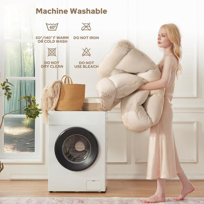 Thicken Bedding Fitted Sheet, Fluffy Pillow Top Pad,Cooling Comfortable Mattress Cover