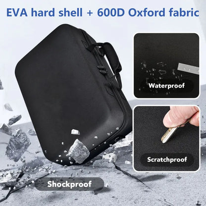 Hard Shell Carrying Case for PS5, Shockproof Travel Bag for Console & Accessories
