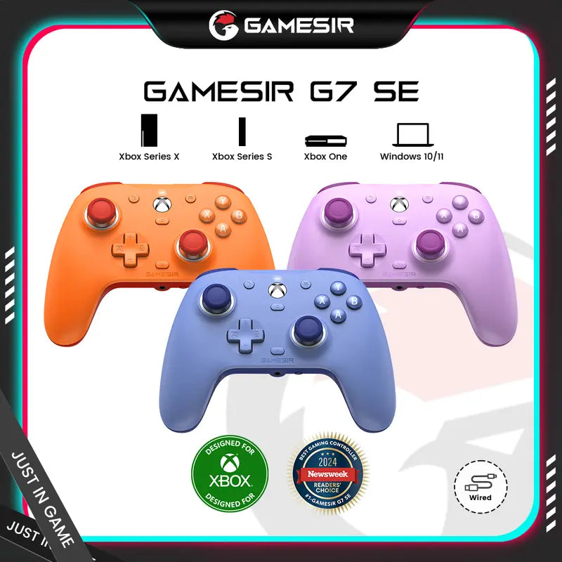 G7 SE Multi-Color Wired Controller, Precision Gamepad for Xbox Series X|S, Xbox One & Windows 10/11 with Hall Effect Joysticks