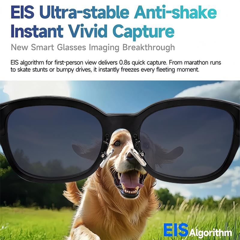 Smart AI Camera Glasses with 8MP Photochromic Lenses